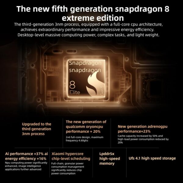 MPH4272_B11.jpg Xiaomi 17 Pro, 16GB+1TB, 3D Ultrasonic Fingerprint, 6.3 inch Xiaomi HyperOS 3 Snapdragon 8 Elite Gen 5 Octa Core, NFC, Network: 5G, 16GB+1TB